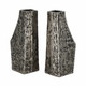 EV20942#S/2 8" Whittier Metal Flower Vase Bookends