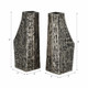 EV20942#S/2 8" Whittier Metal Flower Vase Bookends