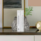 EV20942#S/2 8" Whittier Metal Flower Vase Bookends