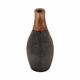 EV20943-01#9" Kenai Small Wood And Metal Vase