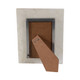 EV21000-01#4x6 Edina White Quartz Photo Frame