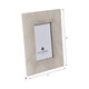 EV21000-01#4x6 Edina White Quartz Photo Frame