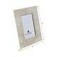 EV21000-02#5x7 Edina White Quartz Photo Frame
