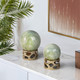 EV21019-02#S/2 7/8" Anoka Green Marbled Sphere Statuary