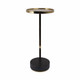 EV20966#24" Draco Marble And Gold Finish Accent Table