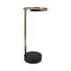 EV20966#24" Draco Marble And Gold Finish Accent Table