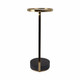 EV20966#24" Draco Marble And Gold Finish Accent Table