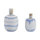 EV21049-01#S/2 10/12" Medford Blue Ceramic Jars