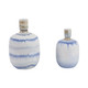 EV21049-01#S/2 10/12" Medford Blue Ceramic Jars