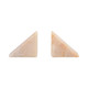 EV20965#S/2 6" Honey Onyx Bookends