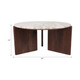 EV21148-01#39" Somerset Marble And Wood Coffee Table, Multi