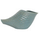 EV21133#17" Seaside Blue Cer Shell Planter