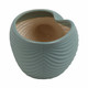 EV21133#17" Seaside Blue Cer Shell Planter
