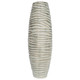 EV21139-02#30" Decorah Large Cer Ribbed  Vase