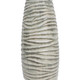 EV21139-02#30" Decorah Large Cer Ribbed  Vase