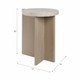 EV21155-01#20" Connley Small Marble And Wood Accent Table