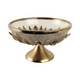 EV20986#13" Eaves Glass And Metal Bowl