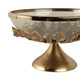 EV20986#13" Eaves Glass And Metal Bowl