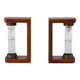 EV21086#S/2 10" Levine Hourglass Bookends