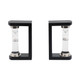 EV21087#S/2 10" Raven Small Hourglass Bookends