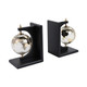 EV21089#S/2 14" Bardot Glass Globe Bookends