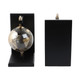 EV21089#S/2 14" Bardot Glass Globe Bookends