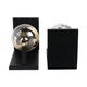 EV21089#S/2 14" Bardot Glass Globe Bookends