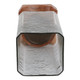 EV21201-02#13" Jarvie Lrge Wood & Glass Candle Hurricane,brwn