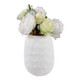EV21205-03#9" Zurich Large Ecomix And Metal Vase, Wht/gld