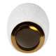 EV21205-03#9" Zurich Large Ecomix And Metal Vase, Wht/gld