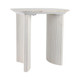 EV21206-01#24"catalina Travertine&fluted Wood Accent Table/kd