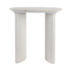 EV21206-01#24"catalina Travertine&fluted Wood Accent Table/kd