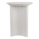 EV21206-01#24"catalina Travertine&fluted Wood Accent Table/kd