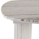 EV21206-01#24"catalina Travertine&fluted Wood Accent Table/kd