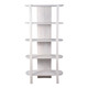 EV21207#71" Catalina  Fluted Wood Etagere, Cream