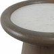EV21209-01#20" Aleena Wood And Marble Accent Table, Brwn