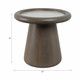 EV21209-01#20" Aleena Wood And Marble Accent Table, Brwn