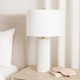 EV51367#26" Kapri 3d Printed Porcelain Table Lamp