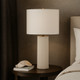 EV51367#26" Kapri 3d Printed Porcelain Table Lamp