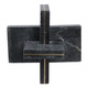 EV20992-03#9" Walton Large Black Marble And Brass Knot