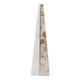 EV21220-01#14" Pompano Small Beige And White Marble Pyramid