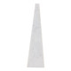 EV21220-01#14" Pompano Small Beige And White Marble Pyramid
