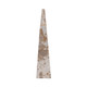 EV21220-02#18" Pompano Large Beige And White Marble Pyramid