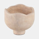 21229#12" Cement Rounded Bowl, Ivory