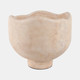 21229#12" Cement Rounded Bowl, Ivory