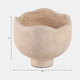 21229#12" Cement Rounded Bowl, Ivory