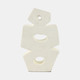 21230-01#15" Terracotta Abstract Sculpture, Ivory