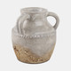 19008-05#Terracotta, 10" Triple Handle Jug, Reactive Glaze