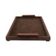 EV21246#19" Delrio Suede & Gold Gemstone Hardware Tray