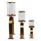 EV21258-02#S3 10/16/22" Delevan Gold Candle Holders 